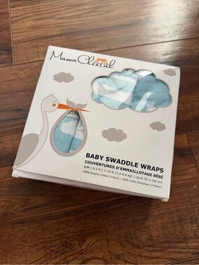 Blue Baby Swaddle Wraps - 3-Pack